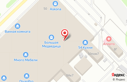 Салон натяжных потолков и мебели под заказ Алион на Светлановской улице на карте