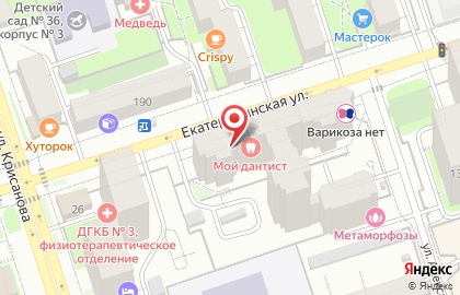 Мастерская по ремонту обуви на Екатерининской улице на карте