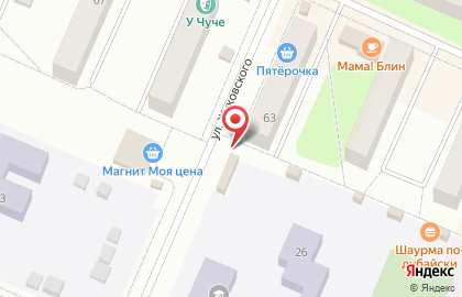 Магазин садовых товаров Дачник на улице Жуковского на карте