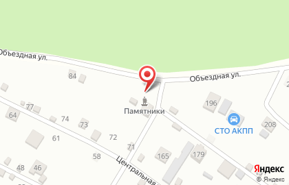 Мастерская по изготовлению памятников на Объездной улице на карте