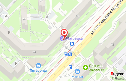 Киоск по продаже кондитерских изделий и молочной продукции на карте