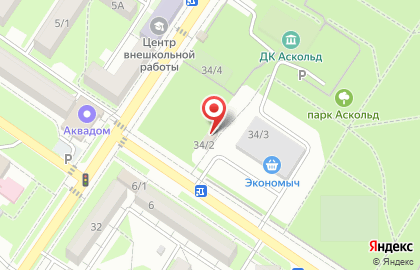 Продуктовый дискаунтер Экономыч на Октябрьской улице на карте