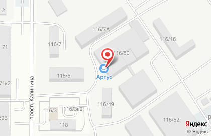 Мебельная компания Аргус в Октябрьском районе на карте