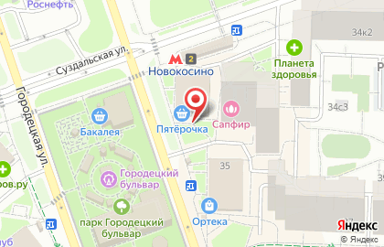 Супермаркет Пятёрочка на Суздальской улице, 32/1 на карте