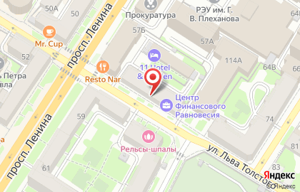 Магазин Красное & Белое в проезде Льва Толстого на карте