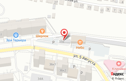 Автомойка самообслуживания Моечка на улице 5 Августа на карте
