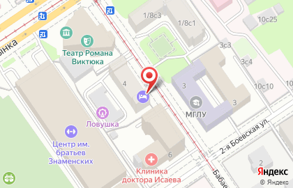 Общежитие "Городской отель" в Сокольниках на карте