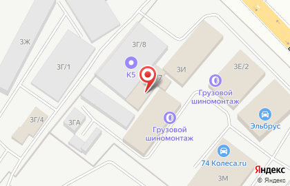 Грузовой шинный центр МаксШина в Орджоникидзевском районе на карте