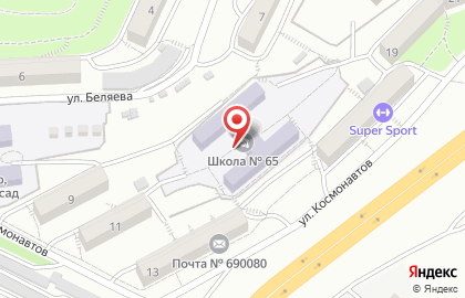 Приморская Федерация Спортивной Аэробики в Первомайском районе на карте