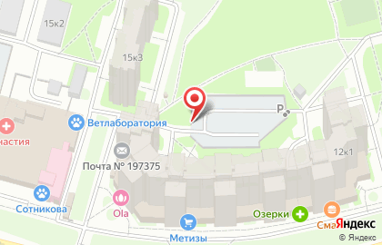 Автостоянка в Санкт-Петербурге на карте