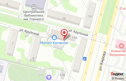 Рекламно-производственная мастерская РПМ на улице Крупской на карте