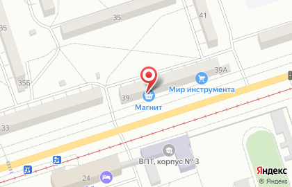 Супермаркет Магнит у дома на улице Энгельса на карте