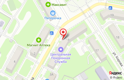 Салон Богиня на улице Грибоедова на карте
