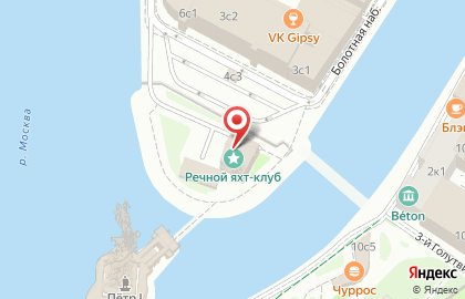 Московский речной императорский яхт-клуб на карте