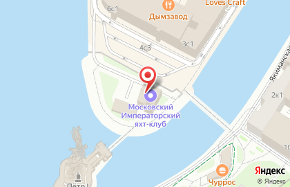 Московский речной императорский яхт-клуб на карте