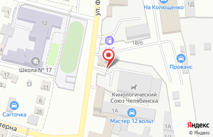 Шиномонтажная мастерская в Советском районе на карте