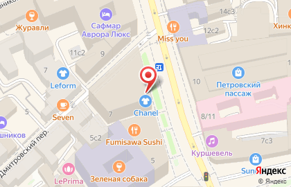 Бутик Chanel в Москве на карте