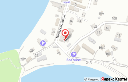 Лукоморье, гостиница на Набережной улице на карте