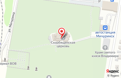 Скорбященская церковь в Мичуринске на карте