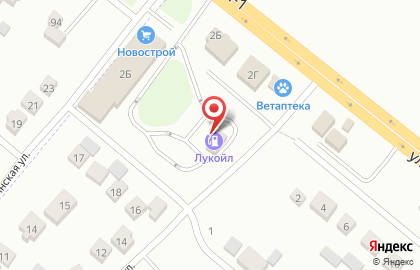 СТО Лукойл на Пригородной улице на карте