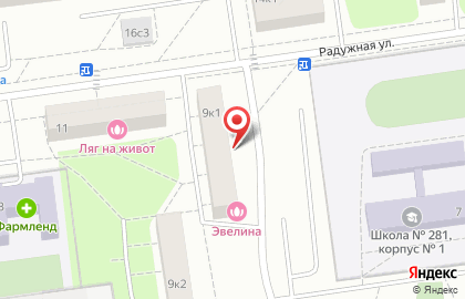 Клуб Каратэ №1 на Радужной улице на карте