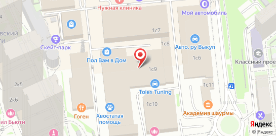 Центр томографии для животных ВетЦентрСТ на Складочной улице на карте