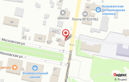 Главное управление ФСИН России по Новосибирской области Уголовно-исполнительная инспекция на Революционном проспекте на карте