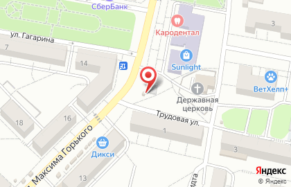 Киоск по продаже овощей, фруктов и сухофруктов на Октябрьской улице на карте