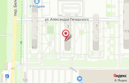 Торговая компания Двери на улице Александра Печерского на карте
