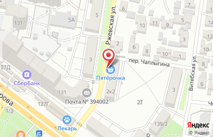 Городская касса на Ржевской улице на карте