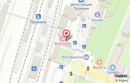 Салон связи Связной на Вокзальной улице в Пушкино на карте