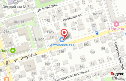 Moyka 113 на улице Текучева на карте