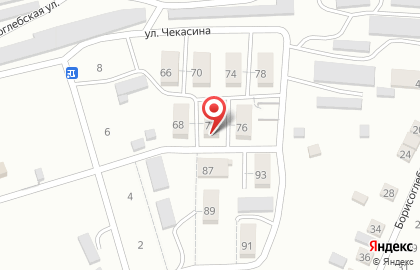 Наш магазин на улице Чекасина на карте