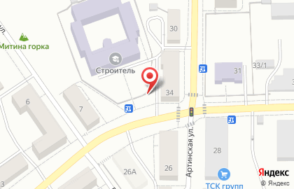 Доброгост на Артинской улице на карте