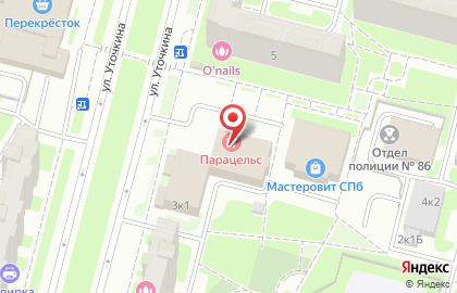 Санкт-Петербургский wm-центр на улице Уточкина на карте