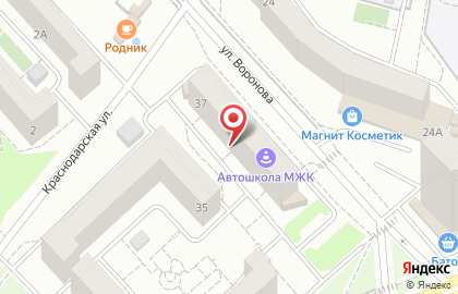 Торгово-сервисная компания Сибавто на Краснодарской улице на карте