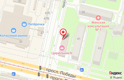 Кафе Восточное на проспекте Луначарского на карте
