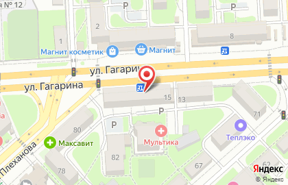 Мини-маркет Сытый Бацька на Гагарина на карте