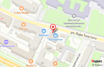 Кафе Гюмри на улице Льва Толстого на карте