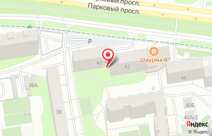 Арендное предприятие на Парковом проспекте на карте