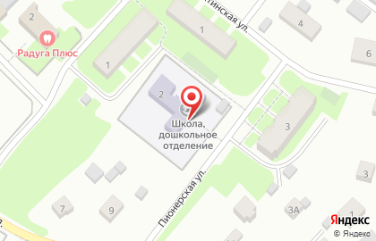 Агалатовская средняя общеобразовательная школа с дошкольным отделением на Пионерской улице на карте