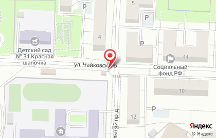 Киоск фруктов и овощей на улице Чайковского на карте