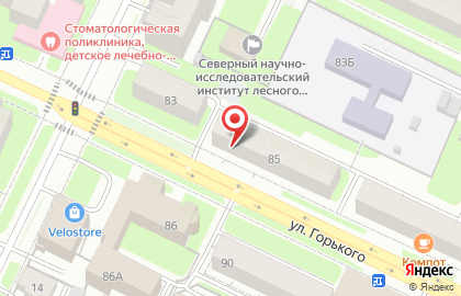 Банкомат СберБанк на улице Горького, 85 на карте