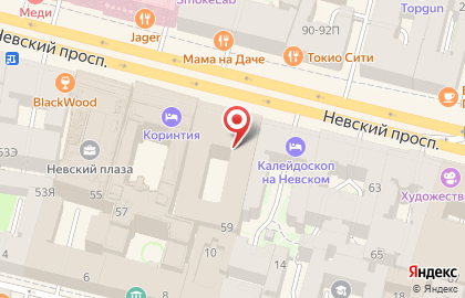 Банк ВТБ 24, ЗАО на Невском проспекте на карте