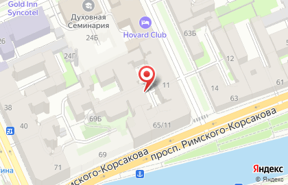 Альфа-транс на проспекте Римского-Корсакова на карте