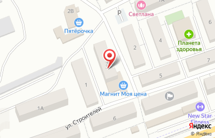 Цех полуфабрикатов на улице Строителей на карте