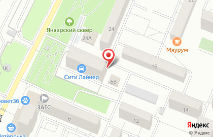 Образовательный центр Феникс в Железнодорожном районе на карте