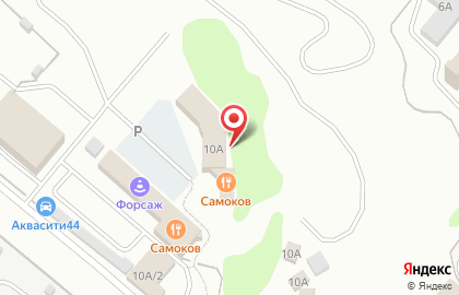 Автостоянка в Костроме на карте