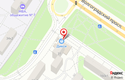 Супермаркет ДИКСИ на Ташкентской улице, 31 на карте