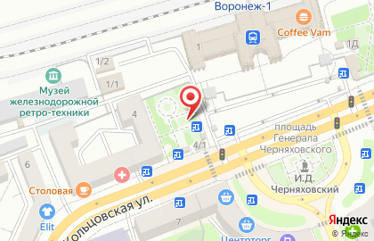 Киоск фастфудной продукции на Кольцовской улице на карте
